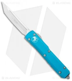 Microtech Ultratech T/E OTF Automatic Knife Turquoise CC (3.4" Satin)
