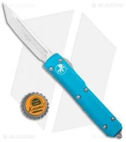 Microtech Ultratech T/E OTF Automatic Knife Turquoise CC (3.4" Satin) -Blade HQ Shop Microtech Ultratech TE Auto Turquoise CC Satin 123 4TQ BHQ 96078 jr bottlecap