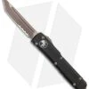 Microtech Ultratech Tanto OTF Automatic Knife Black (3.4" Bronze Apoc Serr) -Blade HQ Shop Microtech Ultratech TE Bronze Apocalyptic Part Serr 123 14AP BHQ 135896 jr