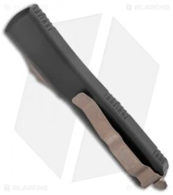 Microtech Ultratech Tanto OTF Automatic Knife Black (3.4" Bronze Apoc Serr) -Blade HQ Shop Microtech Ultratech TE Bronze Apocalyptic Part Serr 123 14AP BHQ 135896 jr side