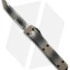 Microtech Ultratech T/E OTF Automatic Knife CC (3.4" Tan Camo Serr) 123-2TC -Blade HQ Shop Microtech Ultratech TE CC tan camo serr BHQ 52468 er