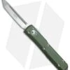Microtech Ultratech T/E OTF Automatic Knife OD Green (3.4" Satin) 123-4OD -Blade HQ Shop Microtech Ultratech TE OD Green CC satin BHQ 50984 er