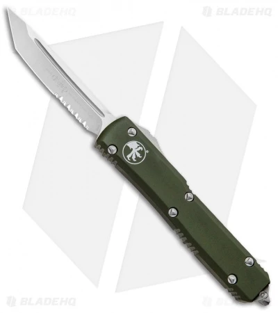 Microtech Ultratech T/E OTF Automatic Knife OD Green CC (3.4" Satin Serr) 3 Microtech Ultratech T/E OTF Automatic Knife OD Green CC (3.4" Satin Serr)
