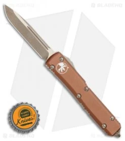 Microtech Ultratech S/E OTF Automatic Black (3.4" Bronze Apocalyptic) 121-13APTA -Blade HQ Shop Microtech Ultratech TE OTF Automatic Black 3.4 Bronze Apocalyptic 121 13APTA BHQ 116824 LS Bottlecap