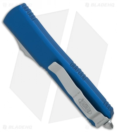 Microtech Ultratech T/E OTF Automatic Knife Blue CC (3.4" Satin) 4 Microtech Ultratech T/E OTF Automatic Knife Blue CC (3.4" Satin) - Image 2