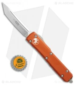 Microtech Ultratech T/E OTF Automatic Knife Orange CC (3.4" Satin) -Blade HQ Shop Microtech Ultratech TE orange CC BHQ 67713 er size