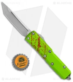 Microtech Zombie Tech UTX-85 T/E OTF Automatic Knife (3.125" Stonewash) 233-10 Z -Blade HQ Shop Microtech Zombie Tech UTX 85 TE OTF Auto SW 233 10Z BHQ 113050 jr bottlecap