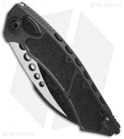 Microtech Hawk Black Tactical Automatic Knife (4" Black) 166-1T -Blade HQ Shop Microtech hawk black tactical auto black BHQ 117956 jr spine
