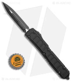 Microtech Ultratech II OTF Knife D/E Step Side Black Aluminum (3.4" Black) -Blade HQ Shop Ultratech II DE BLK BLK OTF Automac Signature Series Tactical Standard BHQ 142354 td size
