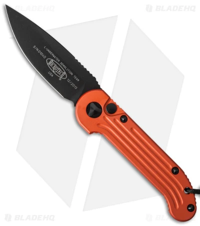 Microtech LUDT Automatic Knife Orange (3.4" Black) 135-1OR 3 Microtech LUDT Automatic Knife Orange (3.4" Black) 135-1OR