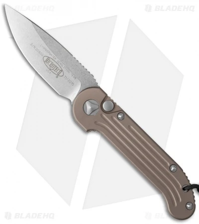 Microtech LUDT Automatic Knife Tan (3.4" Stonewash) 135-10TA 3 Microtech LUDT Automatic Knife Tan (3.4" Stonewash) 135-10TA