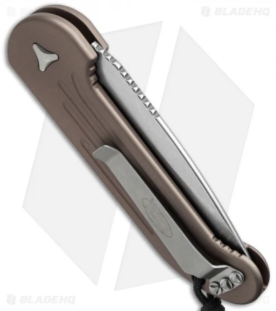 Microtech LUDT Automatic Knife Tan (3.4" Stonewash) 135-10TA 4 Microtech LUDT Automatic Knife Tan (3.4" Stonewash) 135-10TA - Image 2