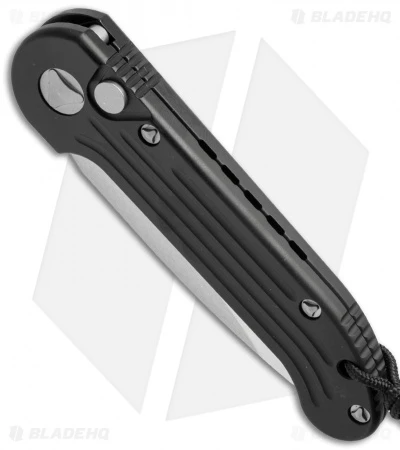 Microtech LUDT Automatic Knife Black (3.4" Satin Serr) 135-5 4 Microtech LUDT Automatic Knife Black (3.4" Satin Serr) 135-5 - Image 2