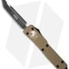 Microtech UTX-70 Tanto OTF Automatic Knife Tan (2.4" Black) 149-1TA -Blade HQ Shop microtech 149 1ta cm