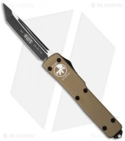Microtech UTX-70 Tanto OTF Automatic Knife Tan (2.4" Black) 149-1TA