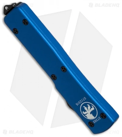 Microtech UTX-70 Tanto OTF Automatic Knife Blue (2.4" Black Serr) 149-2BL 4 Microtech UTX-70 Tanto OTF Automatic Knife Blue (2.4" Black Serr) 149-2BL - Image 2