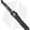Microtech UTX-70 Tanto OTF Automatic Knife (2.4" Green Camo Full Serr) 149-3GC -Blade HQ Shop microtech 149 3gc cm