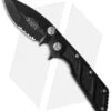 Microtech DOC Flipper Frame Lock Knife Aluminum (3.75" Black Serr) 153-2 1 Microtech DOC Flipper Frame Lock Knife Aluminum (3.75" Black Serr) 153-2 -Blade HQ Shop microtech 153 2 cm
