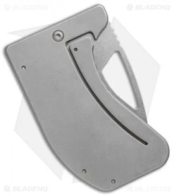 Microtech Option II Credit Card Folding Knife (2.8" Stonewash) 07/2001 #184 -Blade HQ Shop microtech 184 option II stonewash side cm