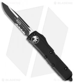 Microtech UTX-85 S/E OTF Automatic Knife Tactical (Black Serr) 231-2T