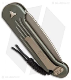 Microtech LUDT Automatic Knife OD Green (3.4" Bronzed) 135-13OD -Blade HQ Shop microtech LUDT OD green bronzed 135 13OD BHQ 49573 er side