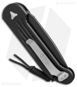 Microtech LUDT Automatic Knife Black (3.4" Black Serr) 135-2 -Blade HQ Shop microtech LUDT black black serr 135 2 BHQ 49840 er side