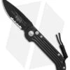Microtech LUDT Automatic Knife Black (3.4" Black Serr) 135-2 -Blade HQ Shop microtech LUDT black black serr 135 2 BHQ 49840 jr