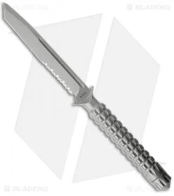 Microtech A.D.O. Tanto Knife T/E Fixed Blade (4.5" Bead Blast Serr) 117-8