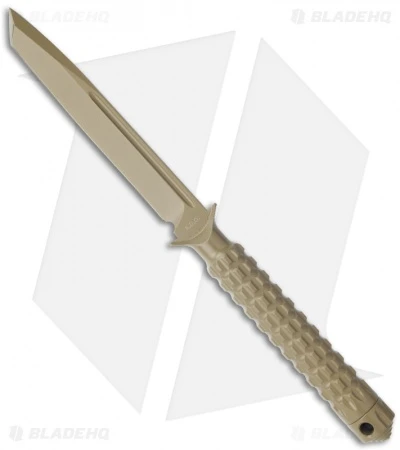 Microtech A.D.O. Tanto Knife T/E Fixed Blade (4.5" Tan) 117-1TA 3 Microtech A.D.O. Tanto Knife T/E Fixed Blade (4.5" Tan) 117-1TA