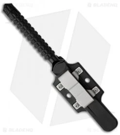 Microtech A.D.O. Tanto Knife T/E Fixed Blade (4.5" Black Serr) 117-2 -Blade HQ Shop microtech ado te black serrated 117 2 sheath back 1