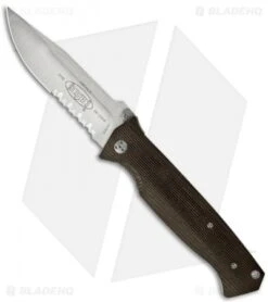 Microtech CMTX5 D/A Automatic Knife Canvas Micarta (3.5" Satin Serr) 08/2004