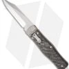 Microtech OSS Cobra Bowie Knife Auto Carbon Fiber (3.75" Stonewash Plain) 137-10