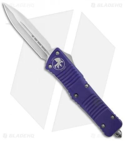 Microtech Combat Troodon Purple OTF D/E Dagger Knife (3.8" Satin Plain) 142-4PU 3 Microtech Combat Troodon Purple OTF D/E Dagger Knife (3.8" Satin Plain) 142-4PU