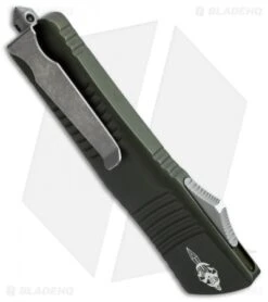 Marfione Custom Hellhound Combat Troodon OTF Knife OD Aluminum (Apocalyptic) -Blade HQ Shop microtech combat troodon hellhound od apocaly side cm