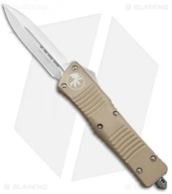 Microtech Combat Troodon D/E OTF Automatic Knife Tan (3.8" Satin) 142-4TA