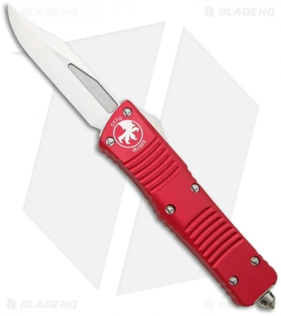 Microtech Red Combat Troodon OTF Bowie Knife (3.8" Satin) 146-4RD 3 Microtech Red Combat Troodon OTF Bowie Knife (3.8" Satin) 146-4RD