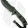 Microtech Crosshair D/E Fixed Blade Knife (5" Green Serr) 101-2GR -Blade HQ Shop microtech crosshair 101 2gr cm