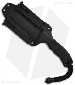 Microtech Black Crosshair Fixed Double Edge Knife (5" Full Serr) 101-3BL 7 Microtech Black Crosshair Fixed Double Edge Knife (5" Full Serr) 101-3BL -Blade HQ Shop microtech crosshair black full serr 101 3bl sheath