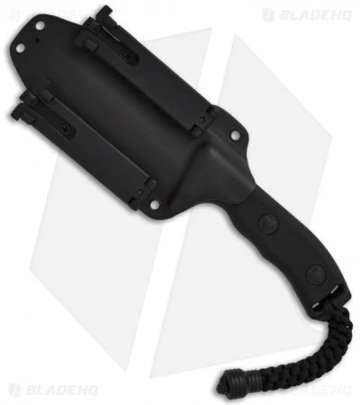 Microtech Black Crosshair Fixed Double Edge Knife (5" Full Serr) 101-3BL 5 Microtech Black Crosshair Fixed Double Edge Knife (5" Full Serr) 101-3BL - Image 3