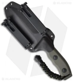 Microtech Crosshair Knife Green Double Edge Fixed (5" Green D2) 101-1GR 7 Microtech Crosshair Knife Green Double Edge Fixed (5" Green D2) 101-1GR -Blade HQ Shop microtech crosshair green 101 1gr sheath back