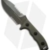 Microtech Crosshair D/E Elmax Fixed Blade Knife (5" Green Serr) 101-2GR -Blade HQ Shop microtech crosshair green serrated 101 2gr jm