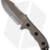 Microtech Crosshair D/E Fixed Blade Knife (5" Tan Serr) 101-2TA -Blade HQ Shop microtech crosshair tan serr 101 2ta