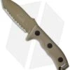 Microtech Currahee Tanto Knife Fixed Blade (4.5" Tan Full Serr) 103-3TA -Blade HQ Shop microtech currahee fixed tan full serr 103 3ta