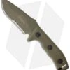 Microtech Currahee Drop Point Knife Fixed Blade (4.5" OD Green Serr) 102-2GR 2 Microtech Currahee Drop Point Knife Fixed Blade (4.5" OD Green Serr) 102-2GR -Blade HQ Shop microtech currahee green serr 10202gr