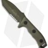 Microtech Currahee Tanto Knife Fixed Blade (4.5" OD Green Serr) 103-2GR -Blade HQ Shop microtech currahee green serr 103 2gr fixed