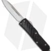Microtech Daytona D/A OTF Knife W/ Carbon Fiber (3.25" Bead Blast Plain) 124-7 -Blade HQ Shop microtech daytona bead blast 124 7 2