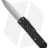 Microtech Daytona D/A OTF D/E Knife W/ Carbon Fiber (3.25" Bead Plain) 126-7 -Blade HQ Shop microtech daytona de bead blast 126 7