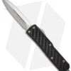 Microtech Daytona D/A OTF D/E Knife W/ Carbon Fiber (3.25" Satin Plain) 126-4 -Blade HQ Shop microtech daytona de satin 126 4