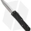 Microtech Daytona D/A OTF Knife Carbon Fiber (3.25" Stonewash Full Serr) 126-12