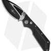 Marfione Strider Custom DOC D/A Automatic Knife CF (Two-Tone Black Ceramic) 1 Marfione Strider Custom DOC D/A Automatic Knife CF (Two-Tone Black Ceramic) -Blade HQ Shop microtech doc double action hand ground two tone black carbon fiber